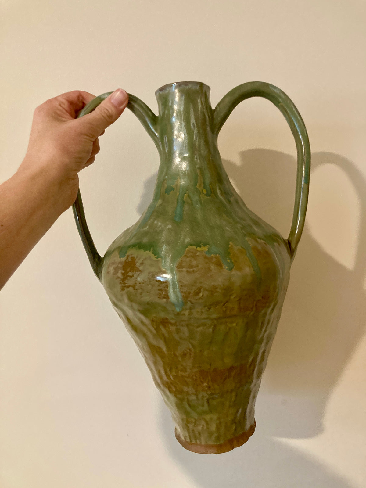 drippy green amphora
