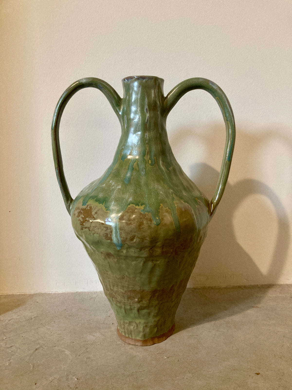 drippy green amphora