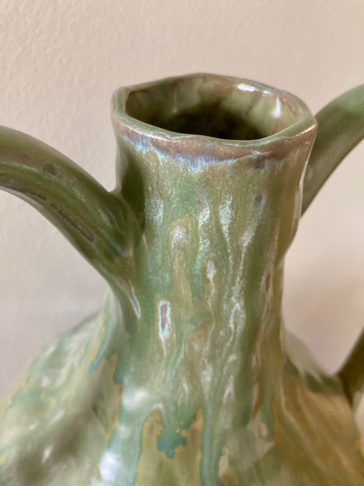 drippy green amphora