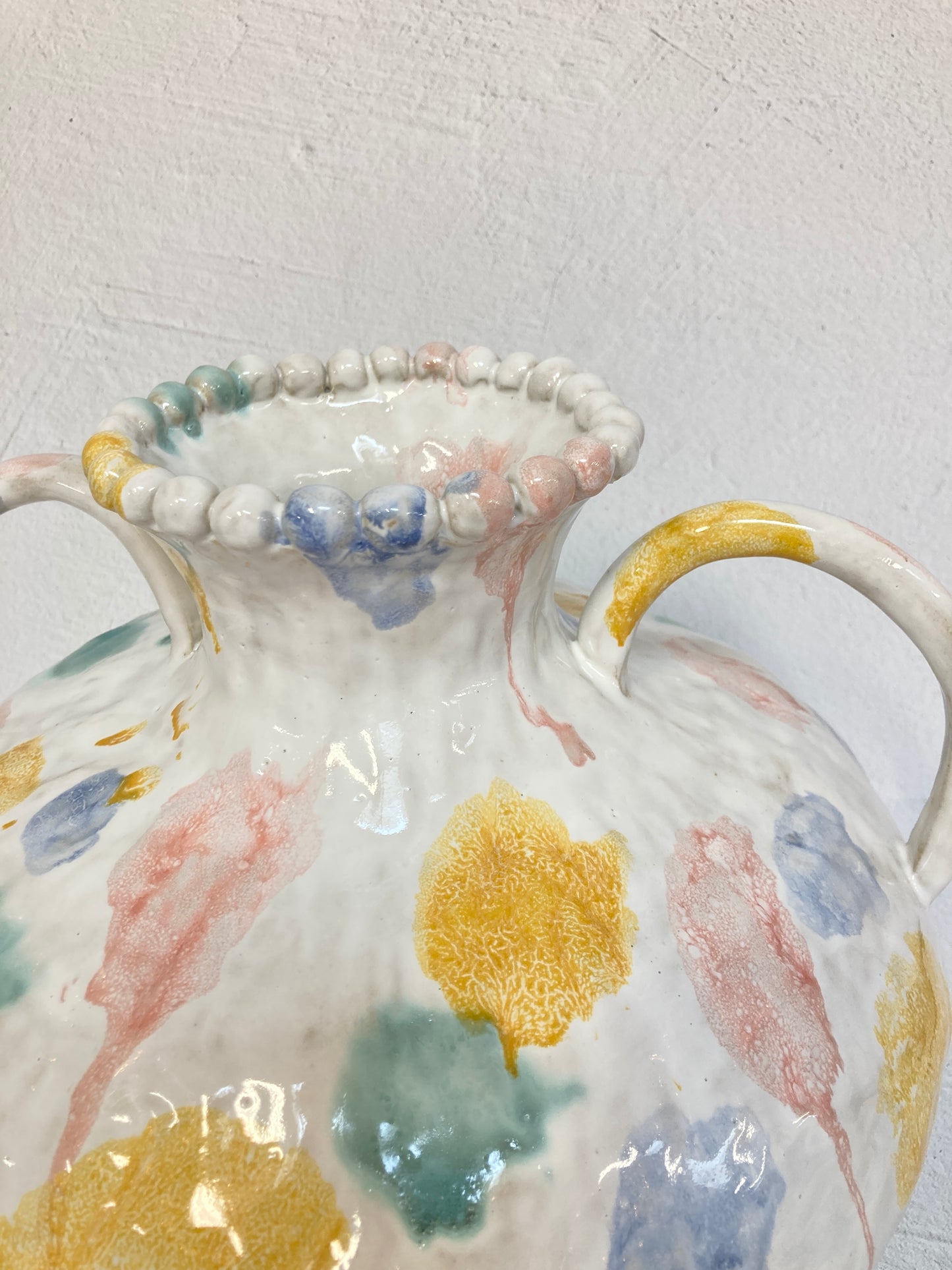 Large Watercolor Amphora with Dots