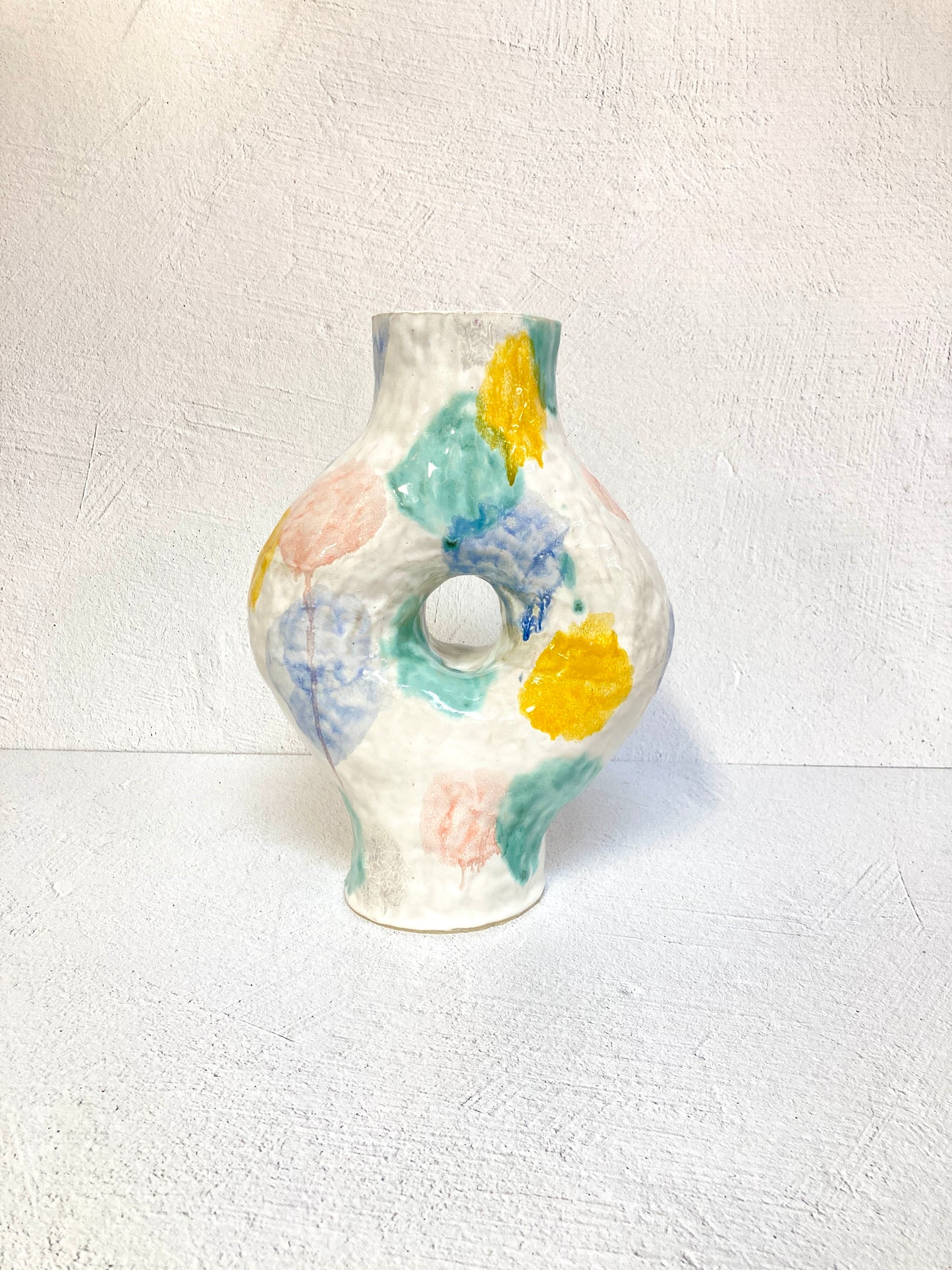 Watercolor Circle Vase