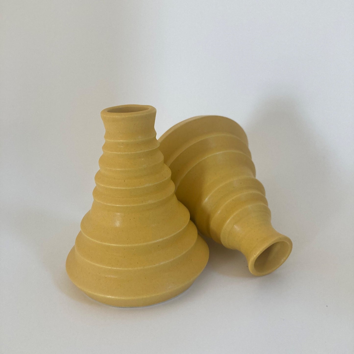 Yellow Ziggy candleholder