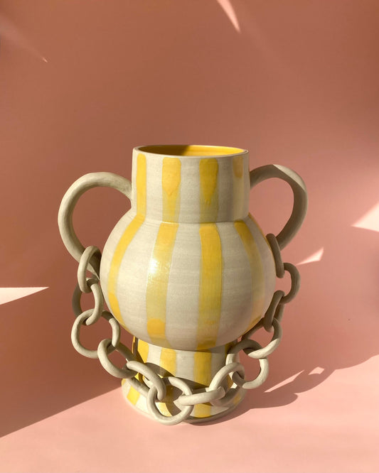 Chains & Stripes Vase